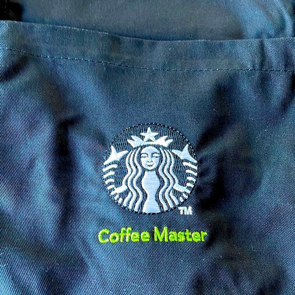 Black Starbucks apron coffee master large - Picture 2 of 7